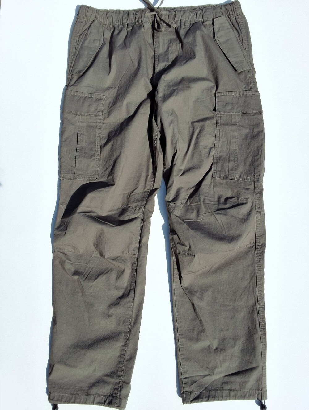 H&M Men's Regular Fit Olive Green Cargo Pants